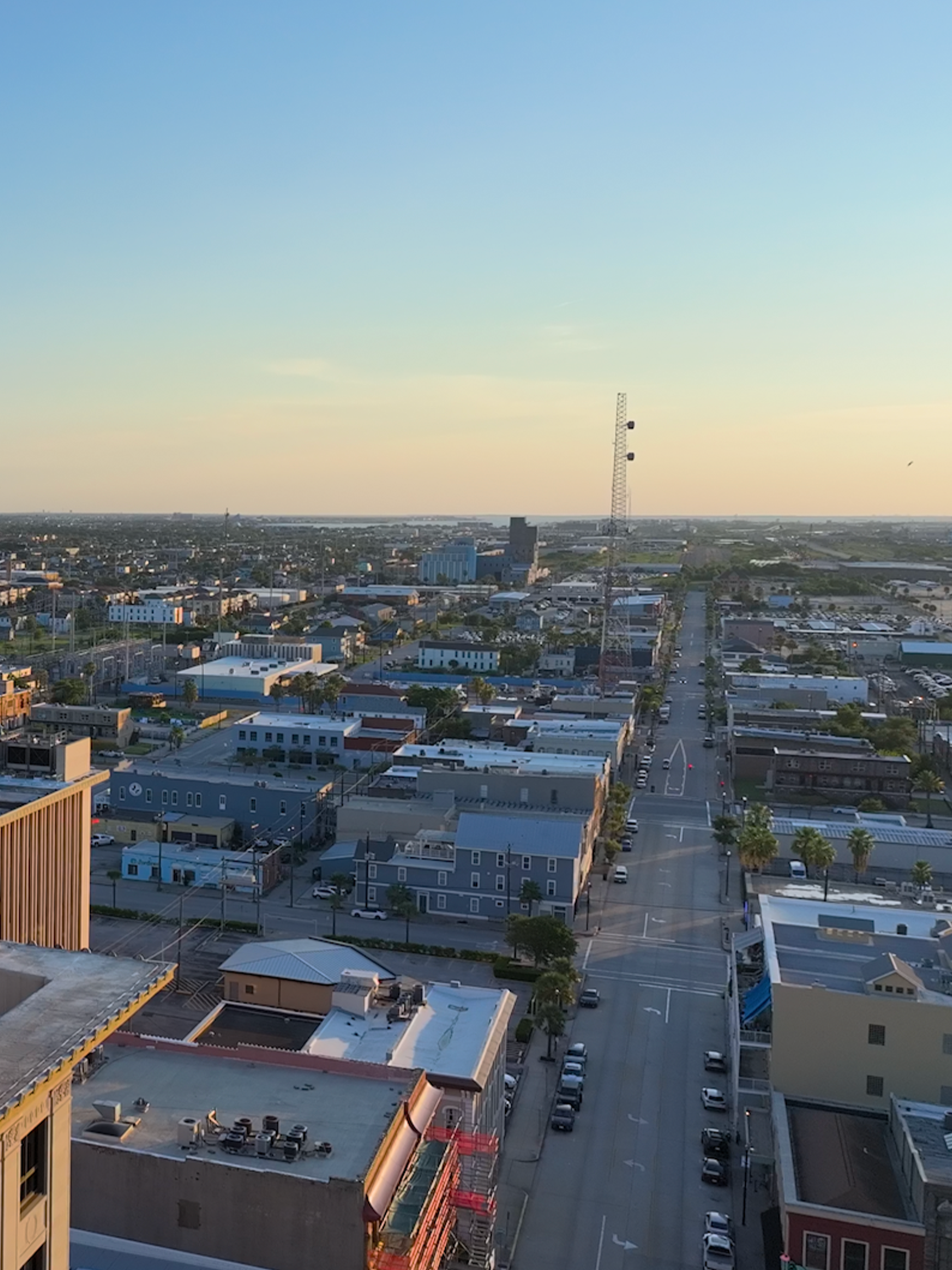 Downtown community gathered together