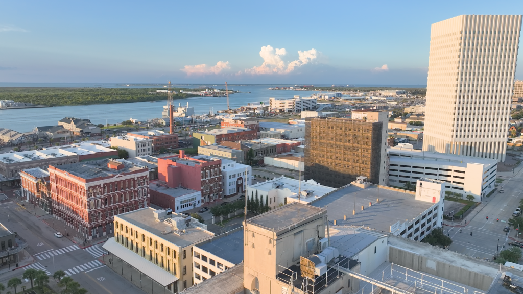 Galveston trolley downtown